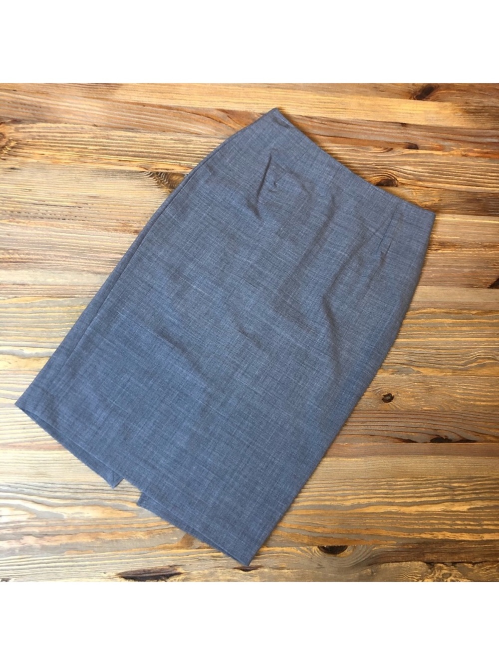 Theory Tailored Gray Midi Skirt Size 6